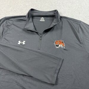 Cincinnati Bengals Sweatshirt Mens Large 1/4 Pullover Under Armour Performance